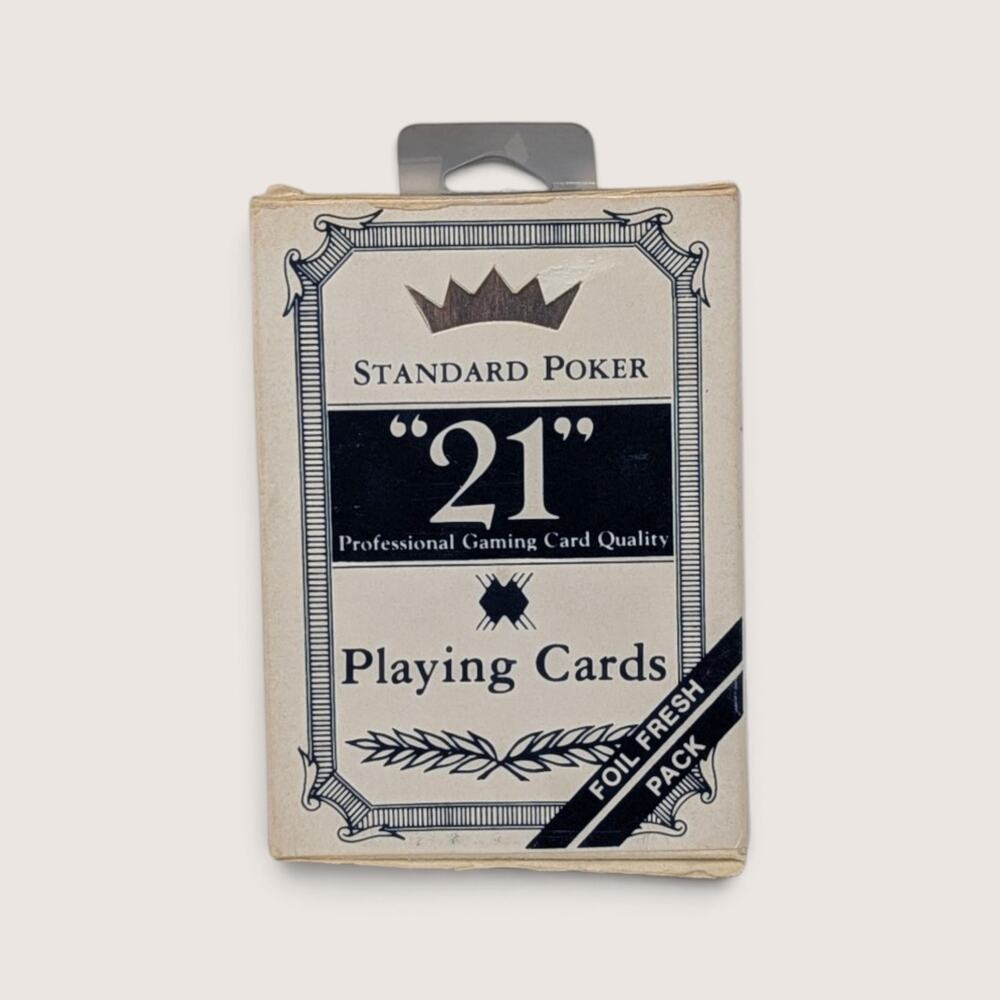 Vintage Arrco Standard Poker 21 Playing Cards Sealed Foil Fresh Deck
